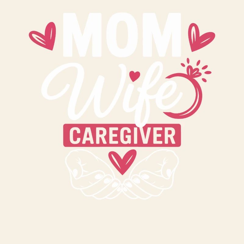 Mama Ehefrau Pflegeheldin Herzlogo