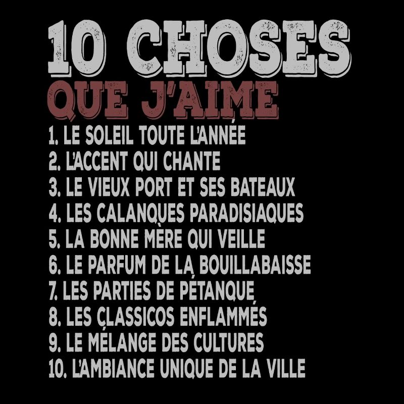 10 choses que j’aime Marseille, soleil, calanque