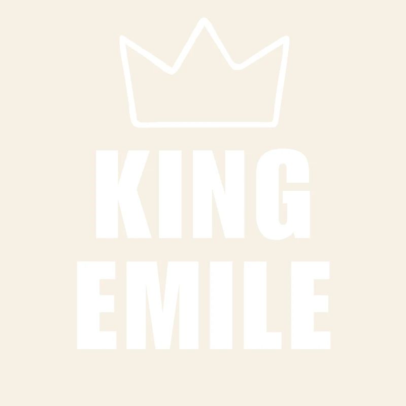 Emile Name with Letter E - King Crown Shirt