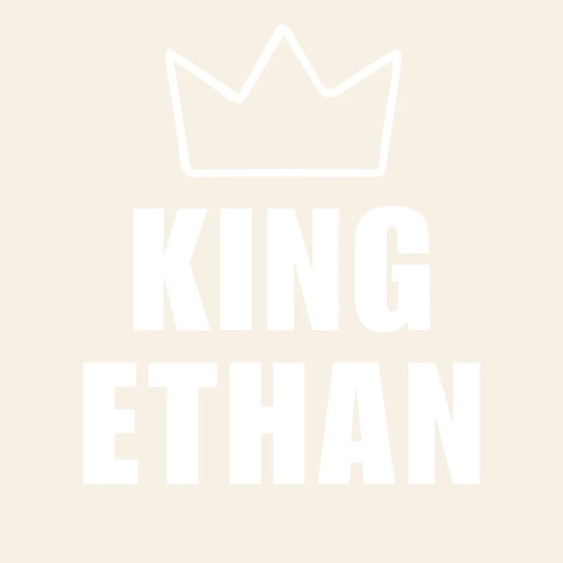 Ethan Name mit Buchstabe E - King Crown Shirt