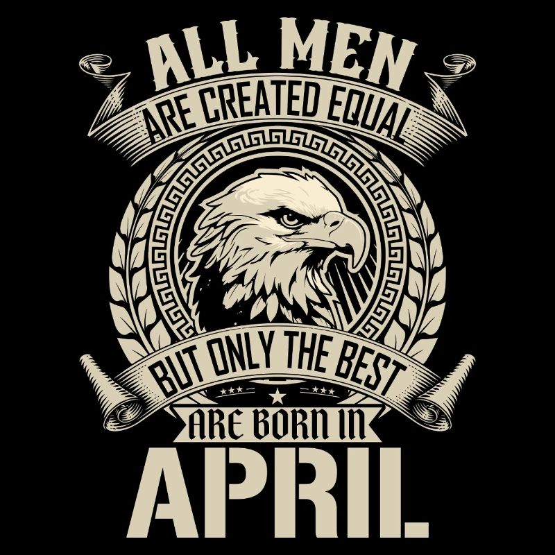 Eagle Pride April Geburtsmonat Design