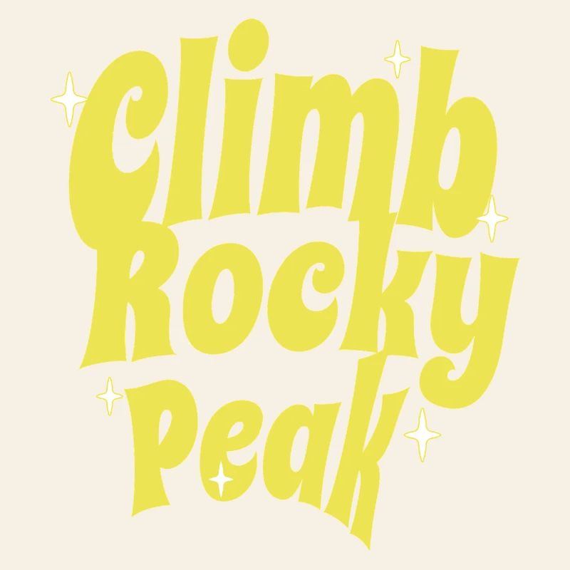 Escalade du Rocky Peak Conception de motivation