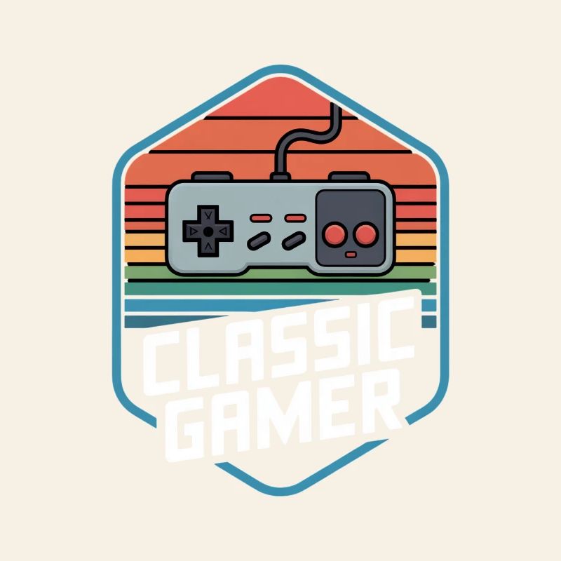 Classic Gamer Retro Controller Nostalgia