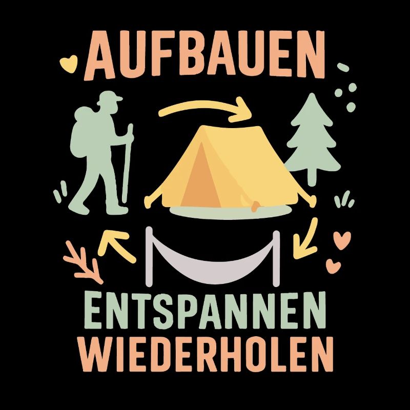 Camping Aventure Construction Détente Répéter