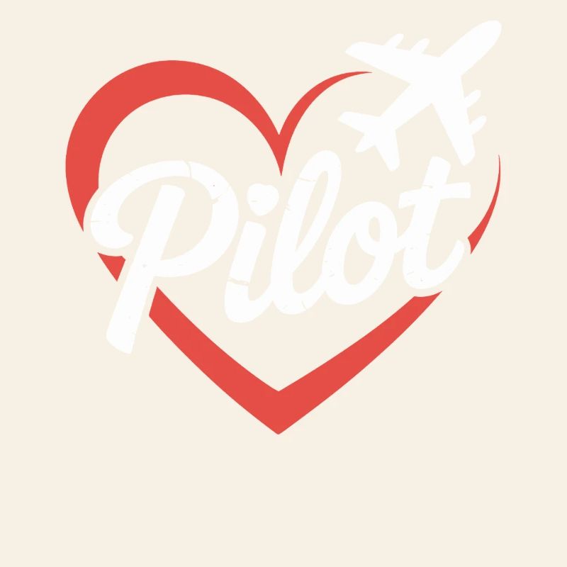 Herz und Flugzeug Pilot Design