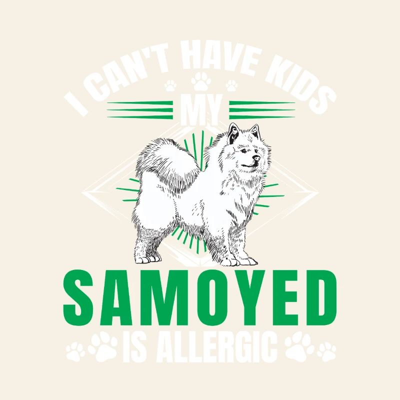 Samojede ist allergisch Schlittenhund