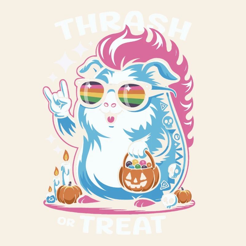 Effrayant cochon d’Inde hamster Halloween fun