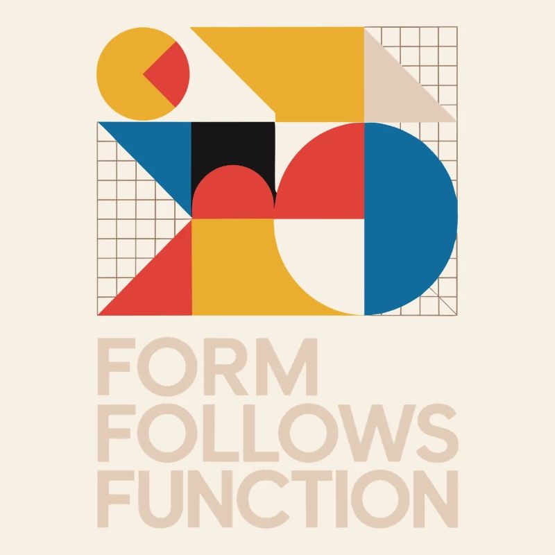 Bauhaus Form Follows Function Geometrische Kunst