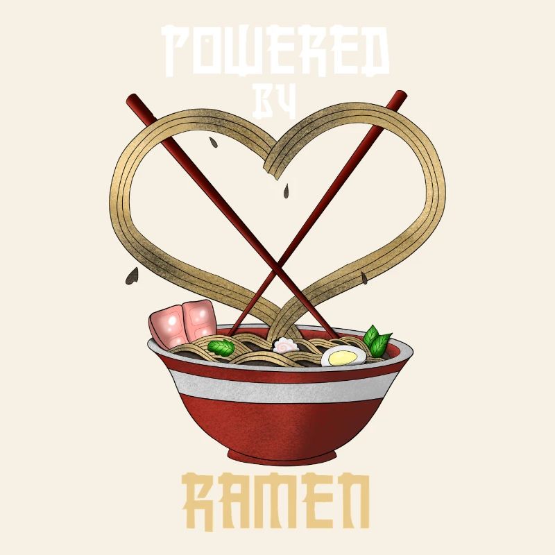 Propulsé par Ramen Funny Tee