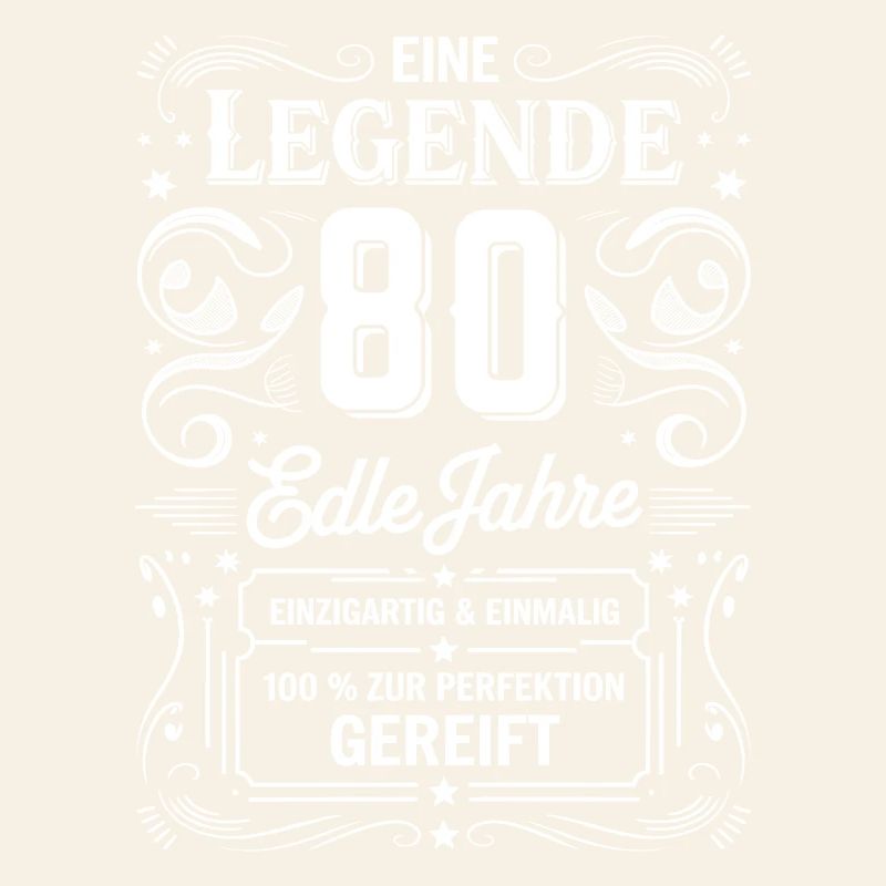 A Legend Noble Years Birthday 80 Gift