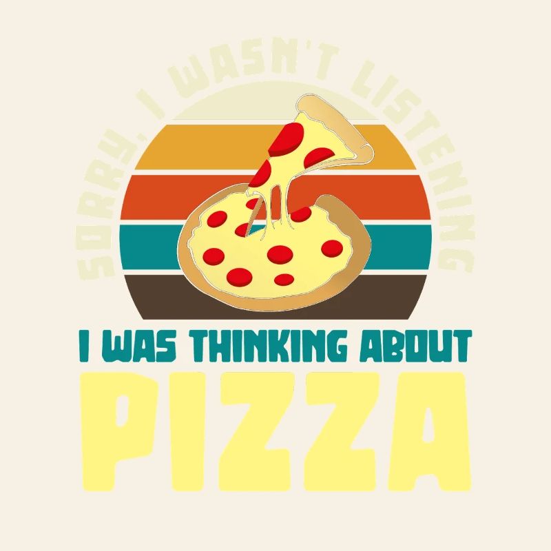 Pizza Träumer Retro Motiv