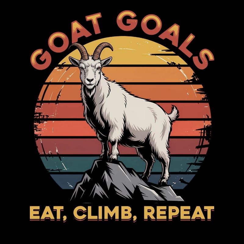 Drôle d’animal de la ferme chèvre