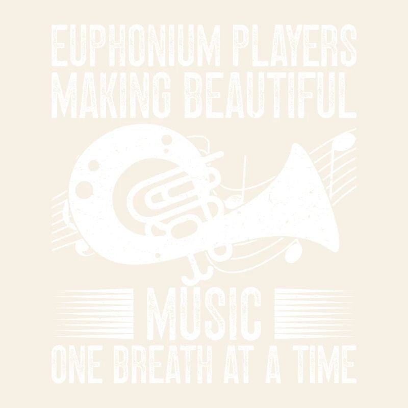 Baritone Player Making Beautiful Music Euphonium