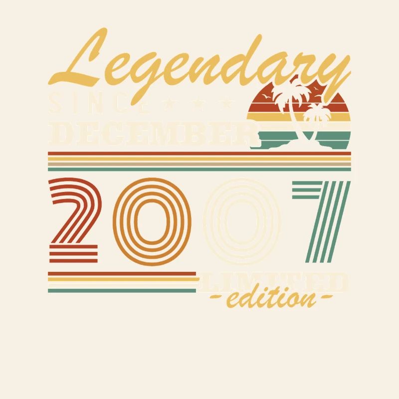 Dezember 2007 Vintage Retro Geburtstagsgeschenk