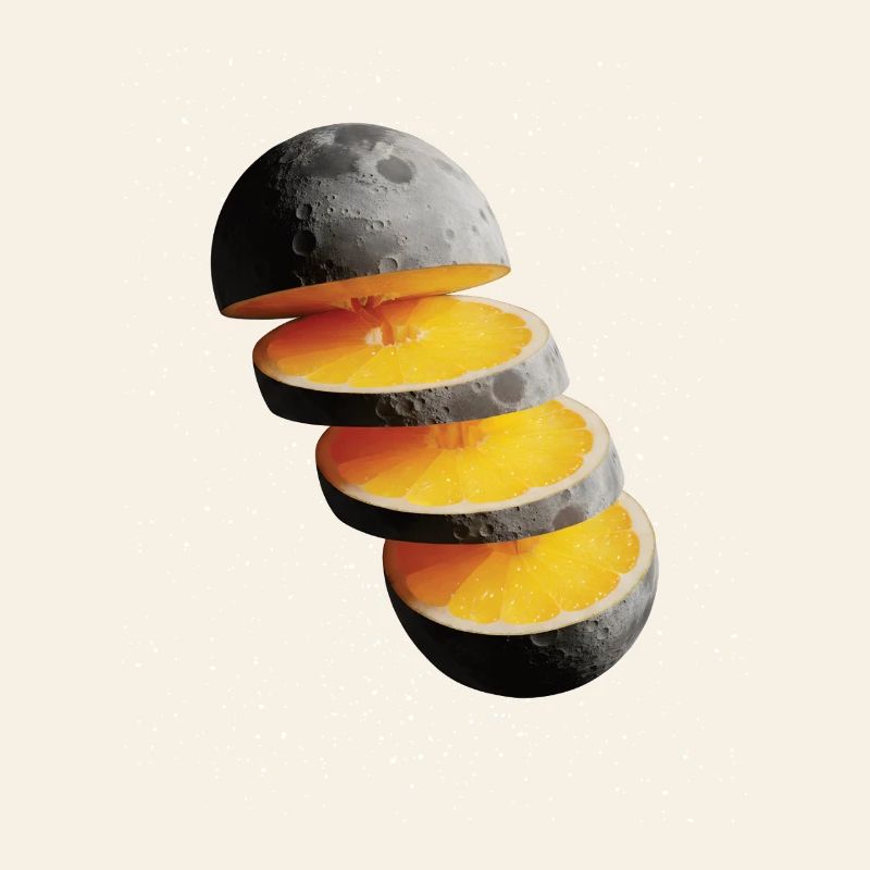 Tranches de citron de lune Citron de lune