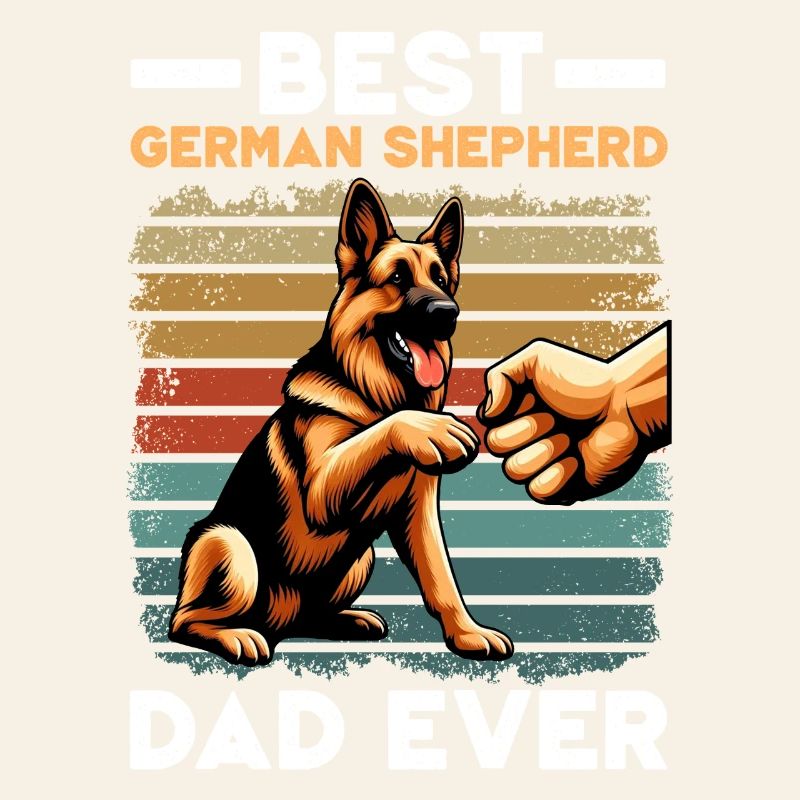 German Shepherd Dad Father's Day Father