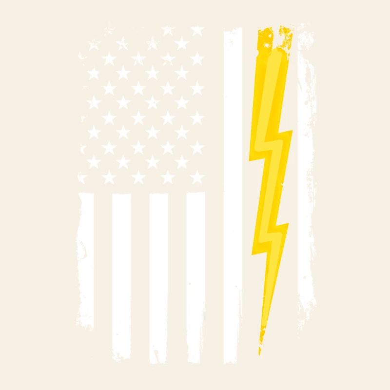 US Flag Flash Patriotic Electrical Engineer