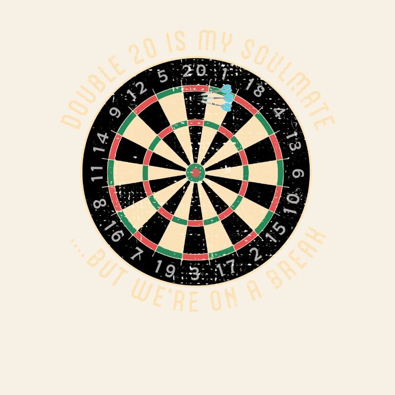 Double 20 Breakup Dartscheibe
