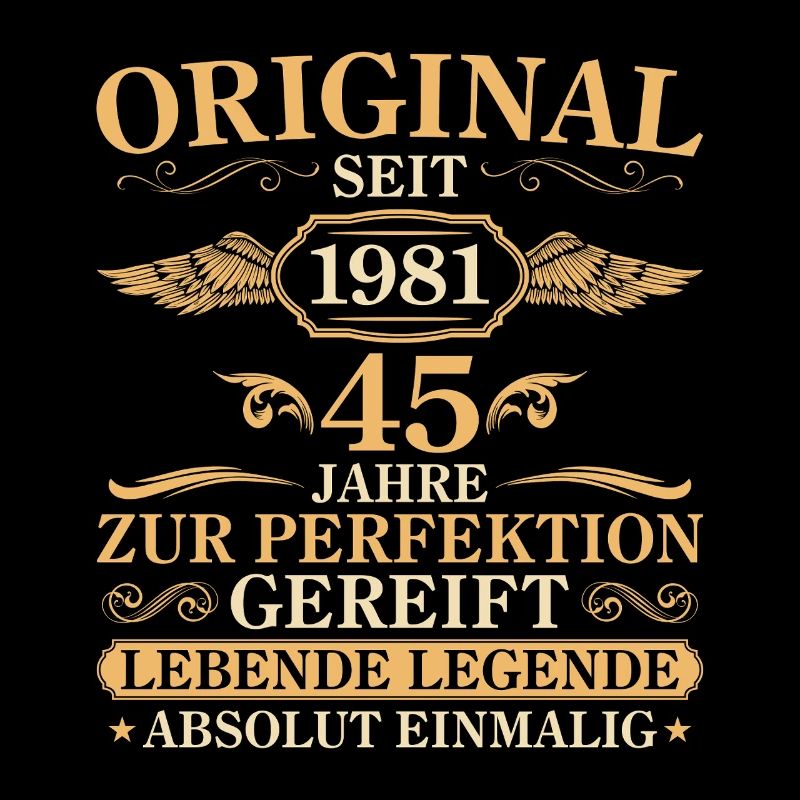 Original 1981 vintage 45th birthday gift