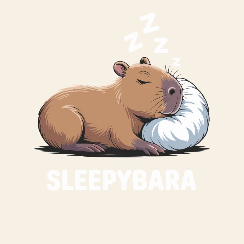 Sleepybara Capybara Dormir