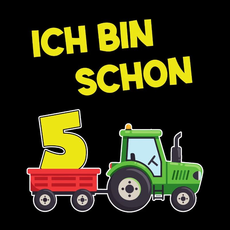 Ich Bin Schon 5 Traktor 5 Jahre Alt Geburtstag 