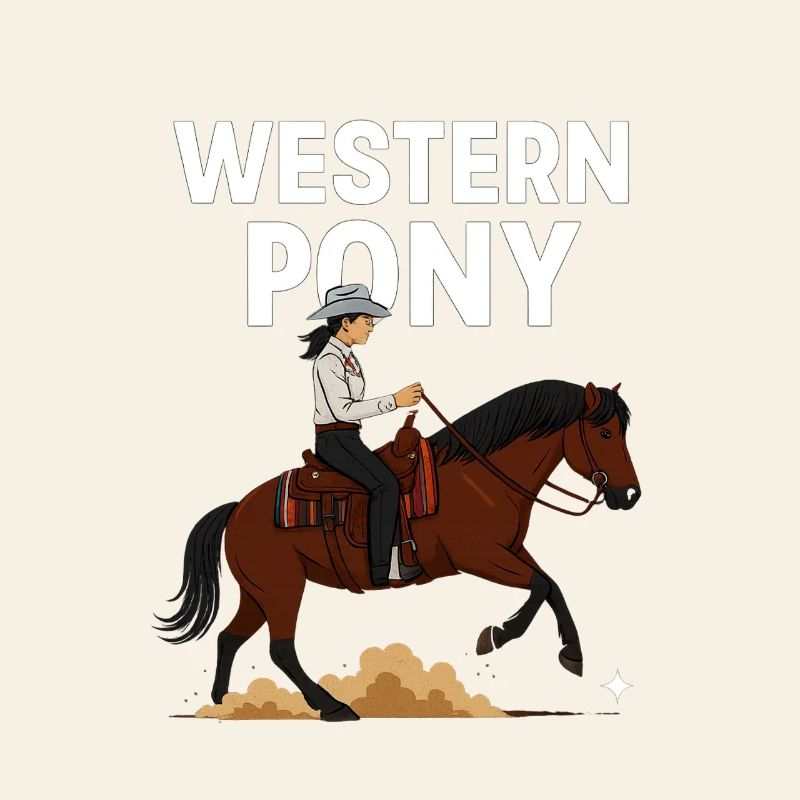 Cavalier de poney western