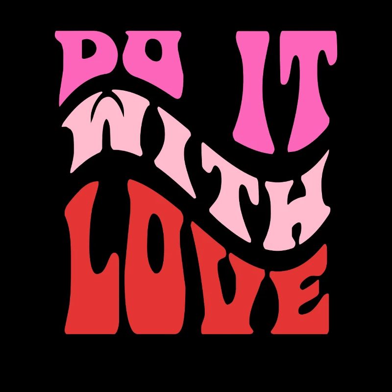 It It Love Retro Lettering
