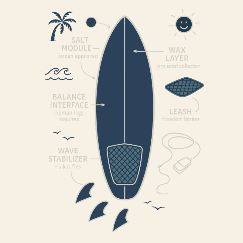 Plan de planche de surf