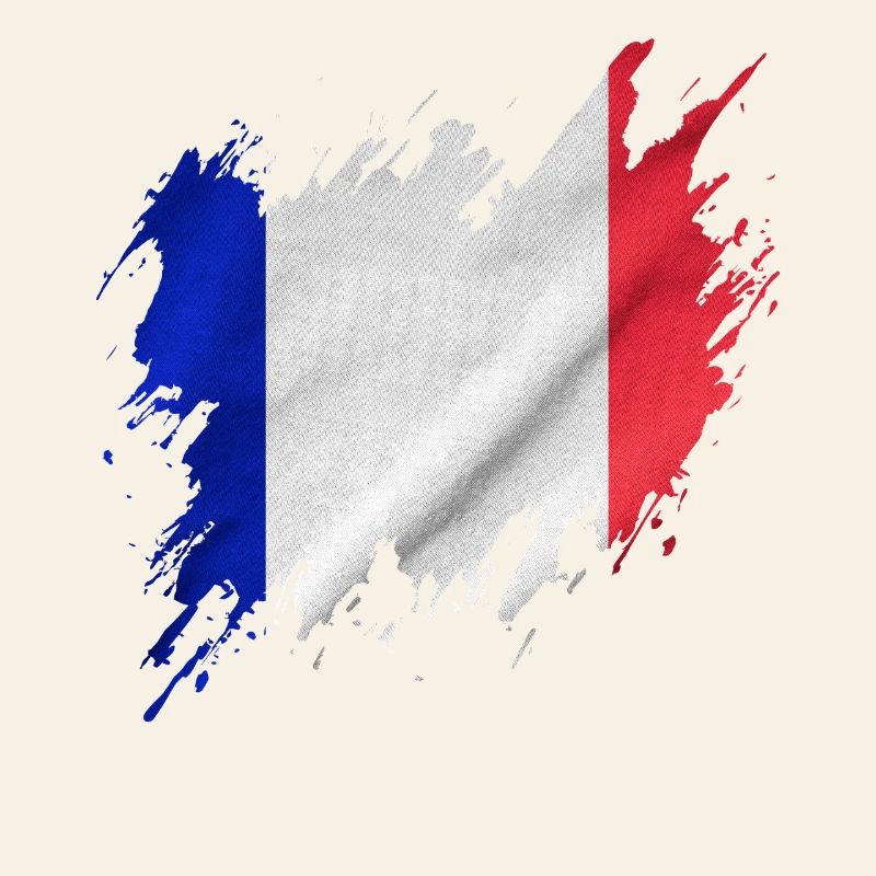 Drapeau français, style déchiré