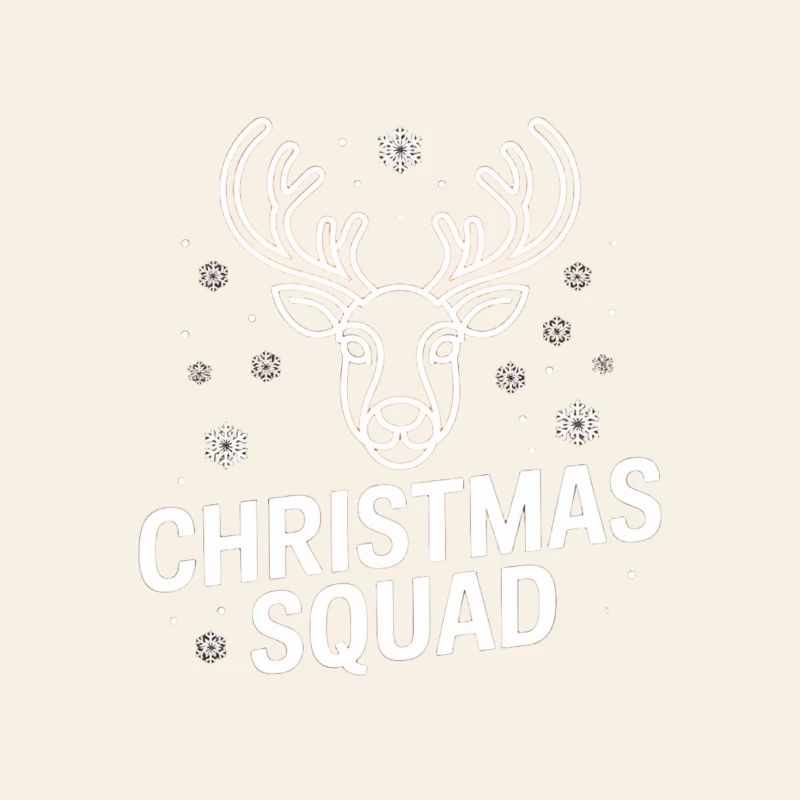 Escouade de cerfs de Noël néon