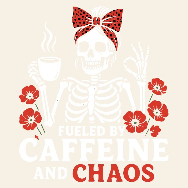 Mutter Koffein Mutter Skelett Kaffee