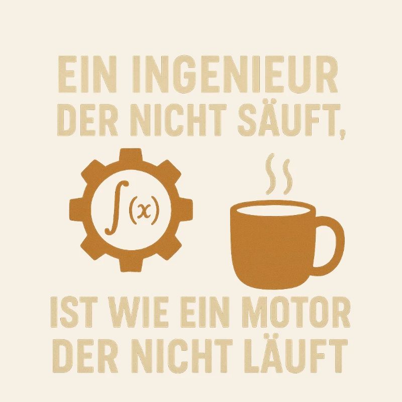 Ingenieur Humor Kaffee Motor