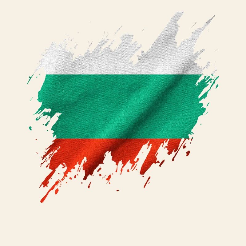 Bulgarian flag, torn style