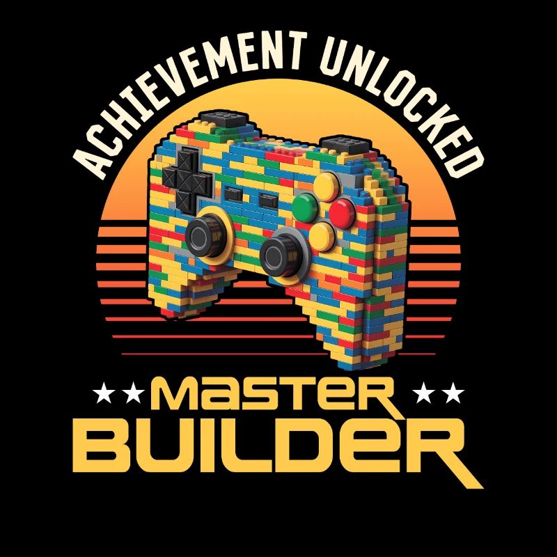 Building Blocks Gamer Gaming Brick Builder