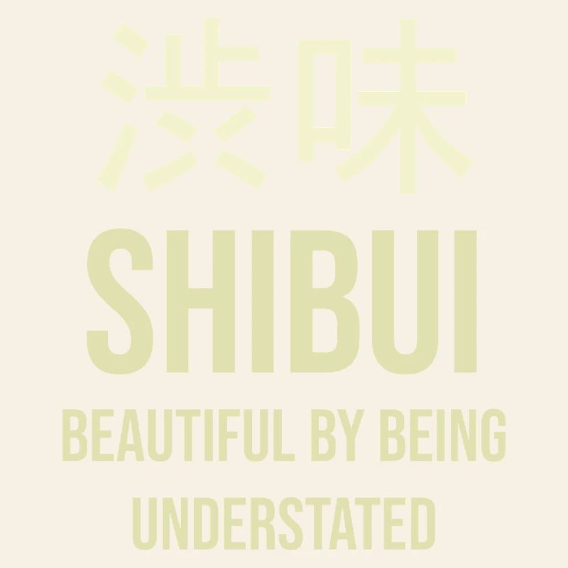Shibui Schlanker Minimalismus
