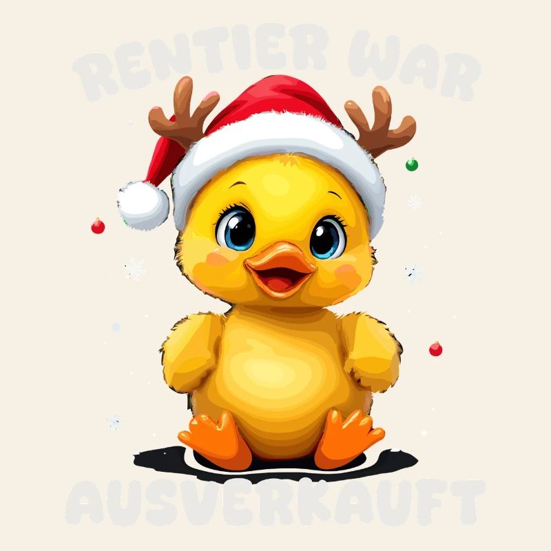 Renne a été vendu canard de Noël avec des bois