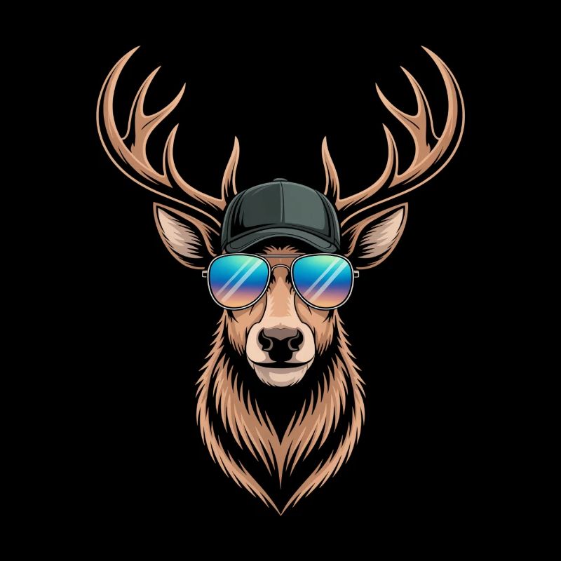 Cerf avec bois