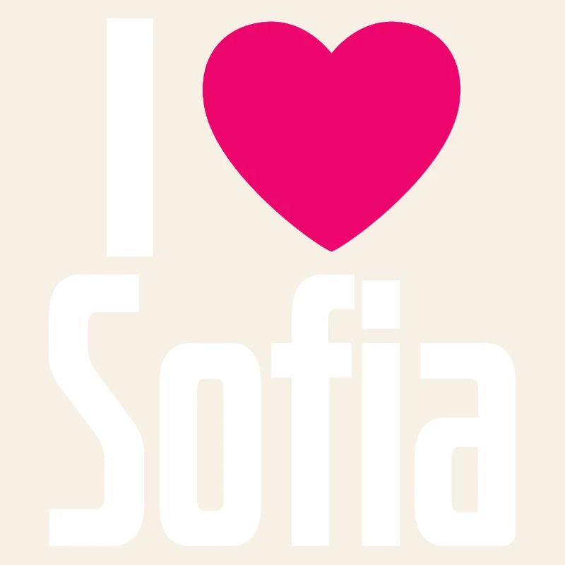 I Love Sofia Pinkes Herz Ich liebe Sofia
