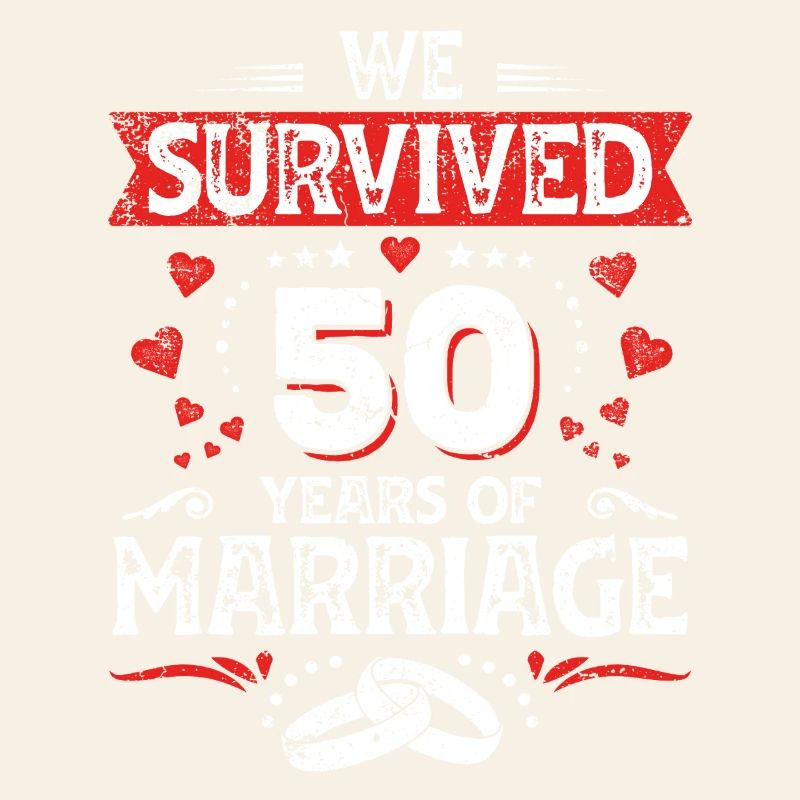 50 Hochzeit Jahrestag Ehemann Ehefrau Ehe