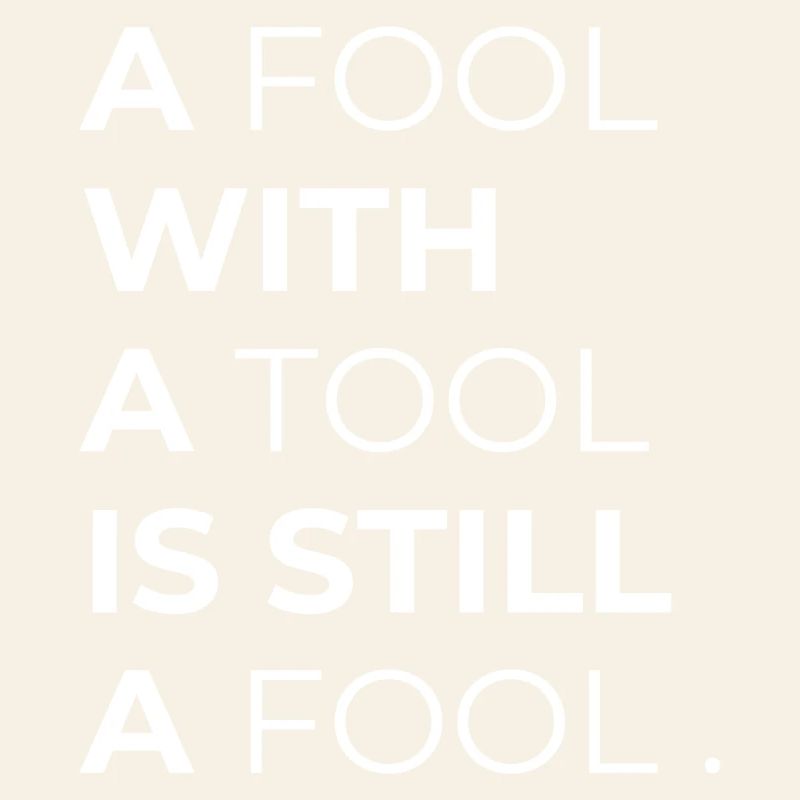 Toolwise Fool: Mutige Typografie