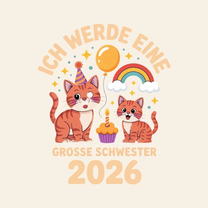 Ich werde eine grosse Schwester 2026 Katze Kitten