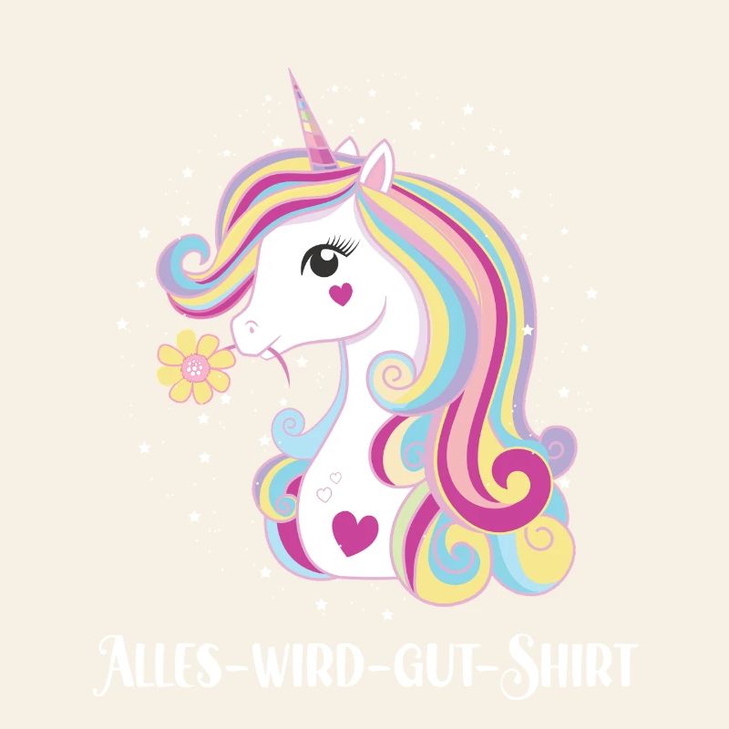 Alles Wird Gut Wunsch Einhorn Genesung Motivation