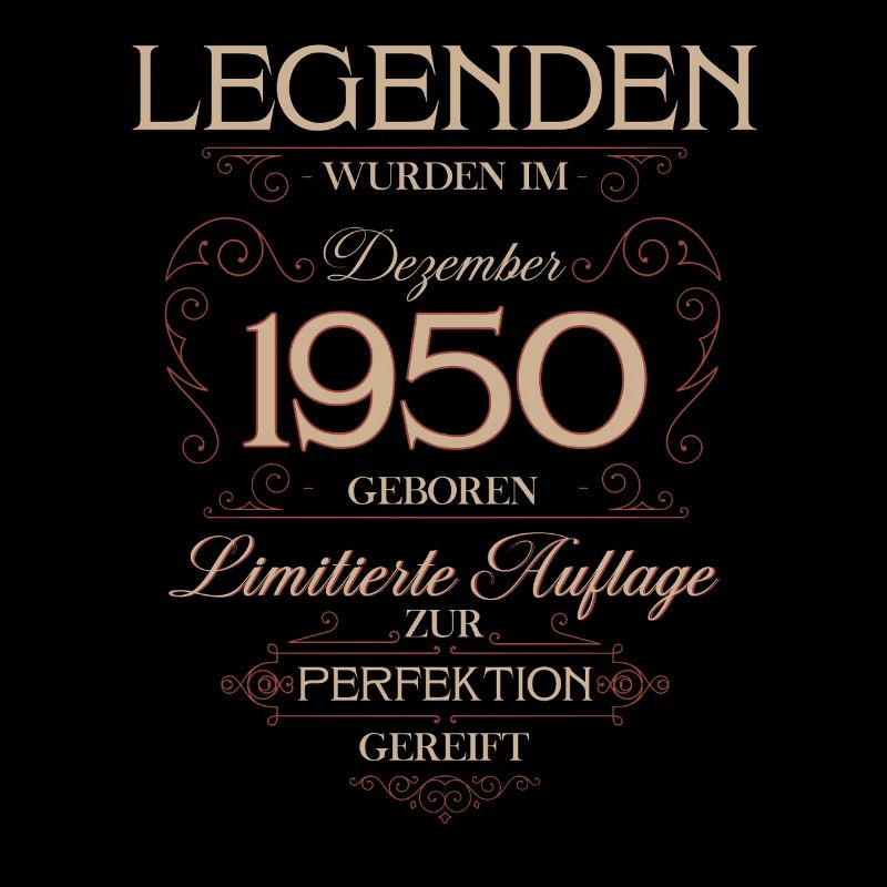 Légende du 75e anniversaire Décembre 1950