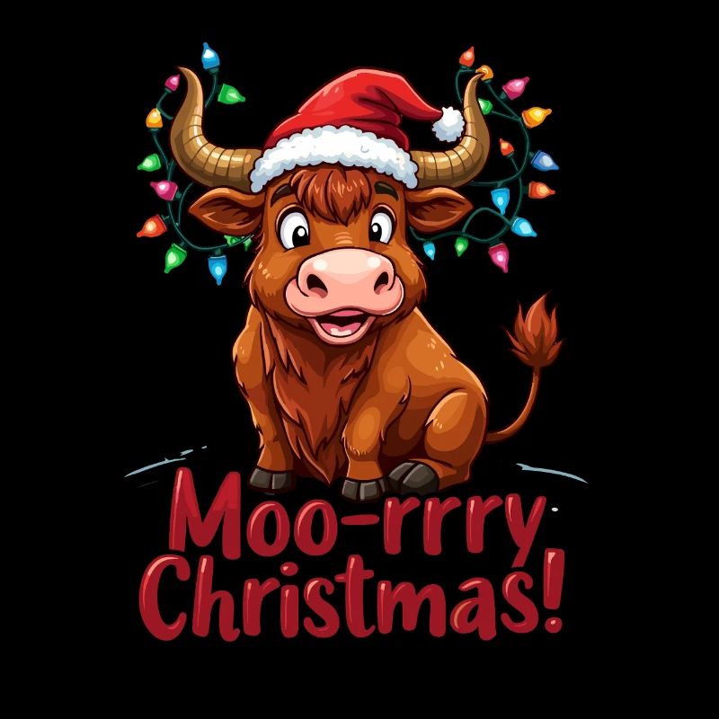 moo-rrry Noël Joyeux Noël Salutation Avec