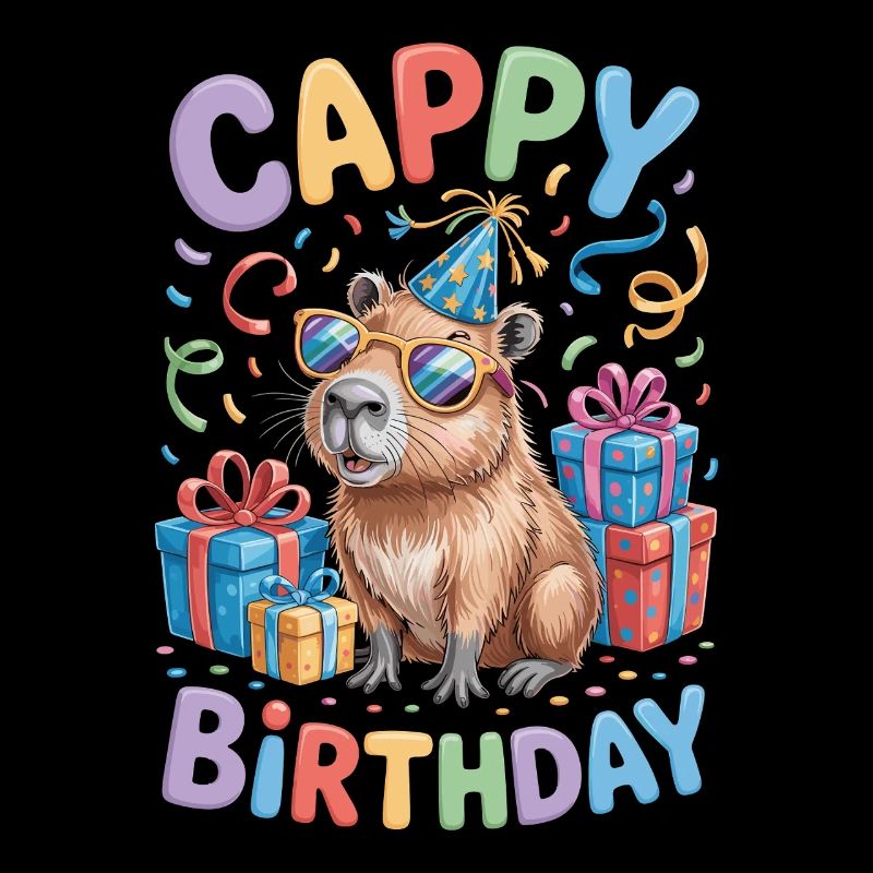 Capybara Anniversaire Cappy Anniversaire Drôle de capy