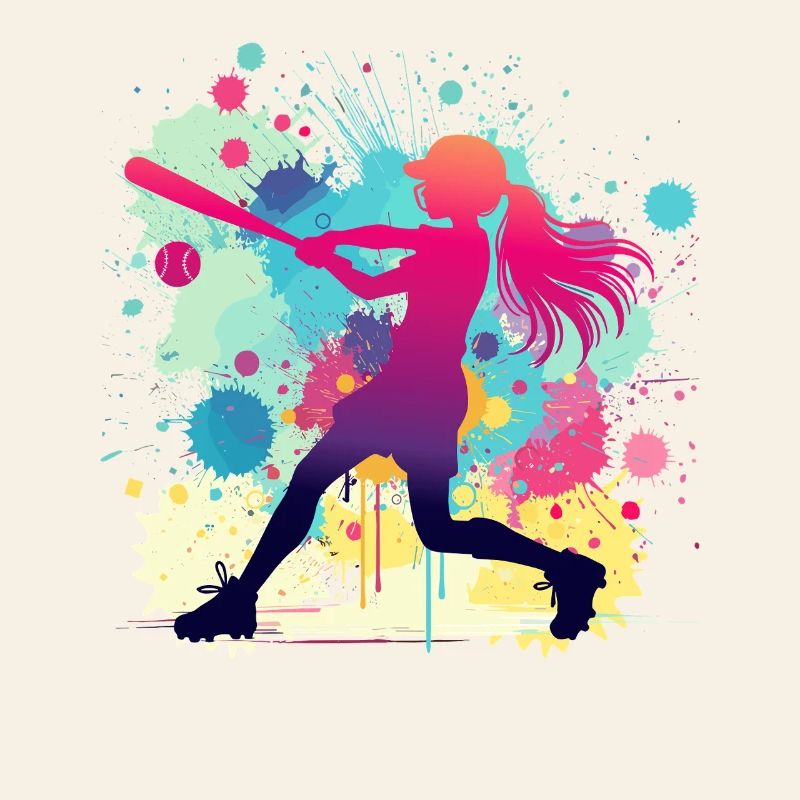 Joueuse de softball, softball, joueuse de softball