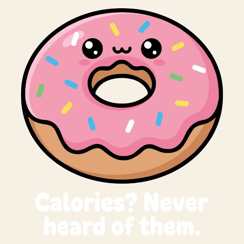 Kicherndes Donut Meme Spruch