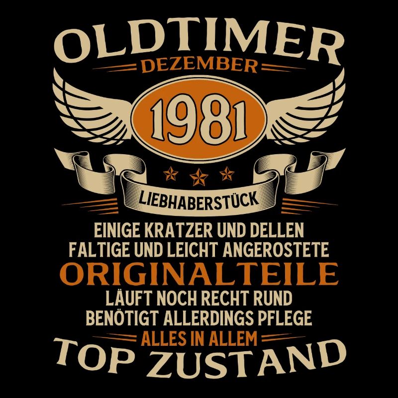 44. Geburtstag Geschenk Oldtimer Dezember 1981