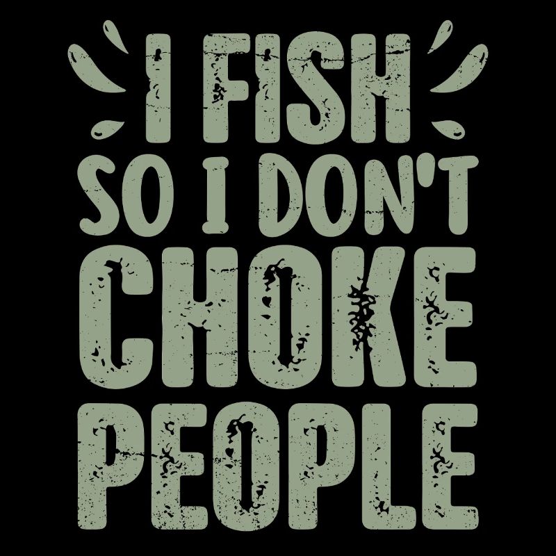 Pêcheur hilarant disant que la pêche présente