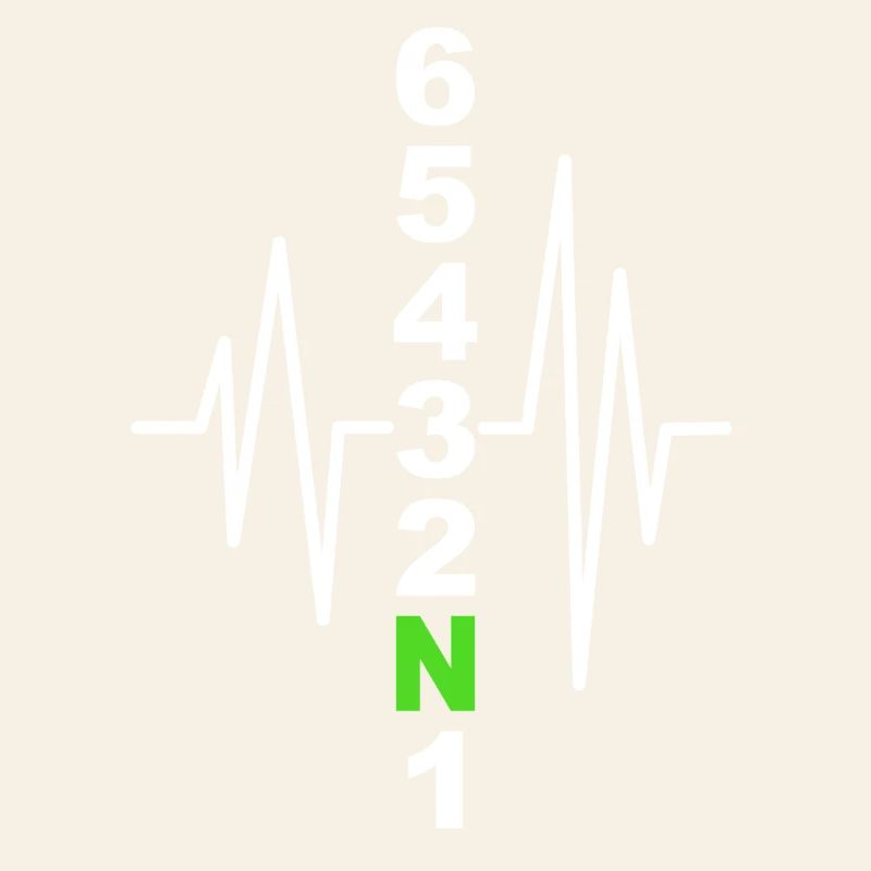 Motorcycle Gearshift Pattern with Heartbeat – Biker